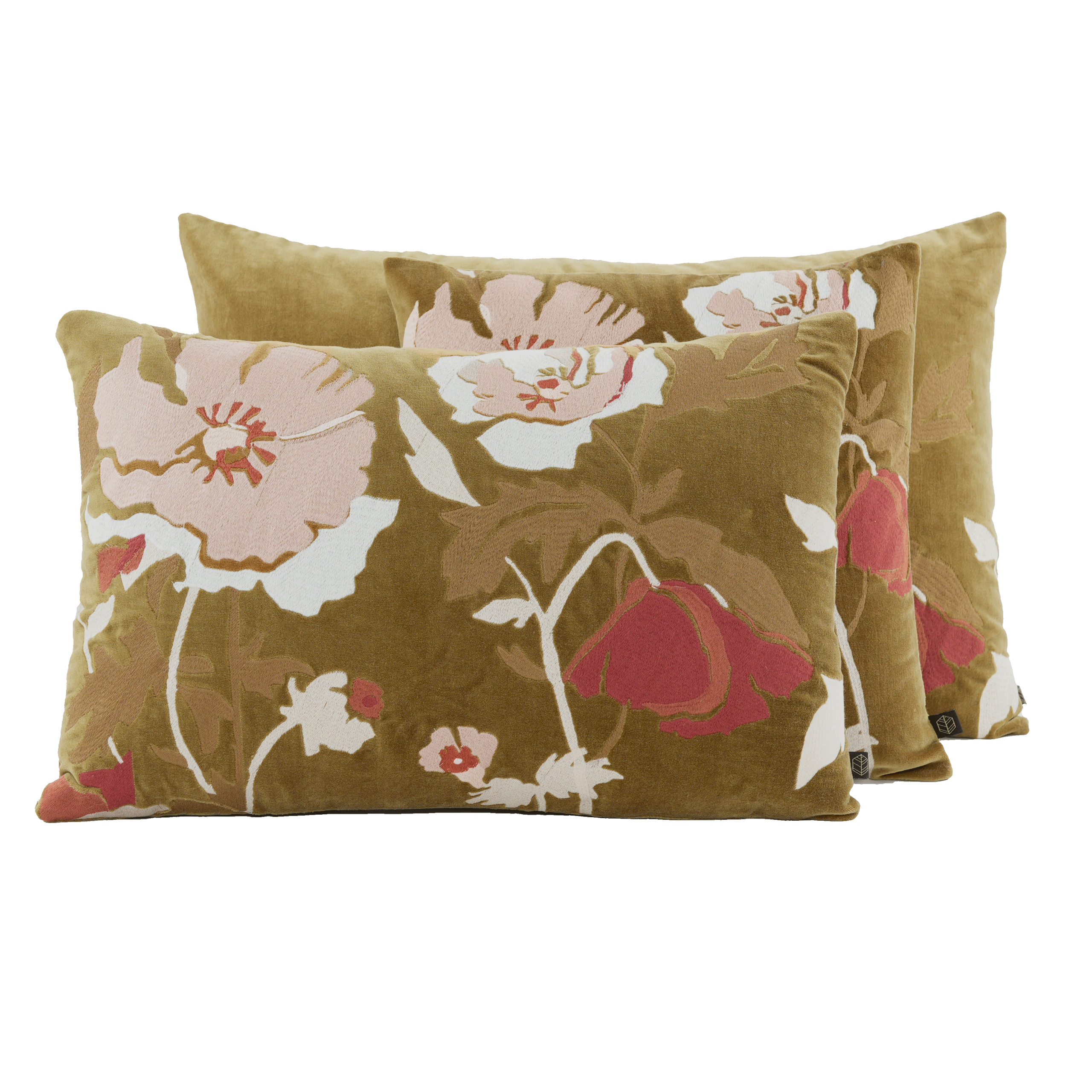 Bristol Embroidered Cushion Gold