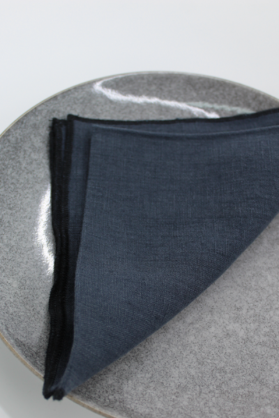Letia Linen Napkin Navy